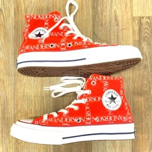 JW Anderson Red Converse Chucks Size 12